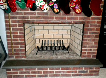Removed rusted heatilator and rebuilt fireplace in Tinton Falls, NJ