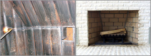 Steel heatilator removal and rebuilt fireplace in Flemington, NJ