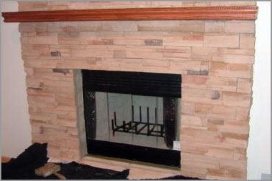 New pre-fab fireplace in Middletown, NJ