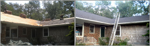 Re-roof process in Howell, NJ