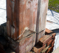 Typical Deteriorated Flue Tiles - Marlboro, NJ